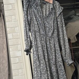 GAP Blue and greys Floral Dress